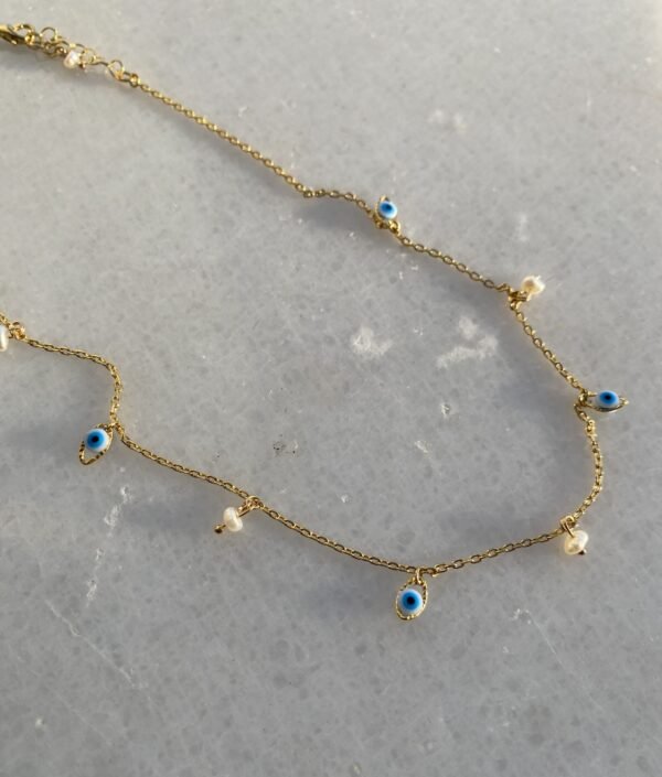 Choker ojos de perla