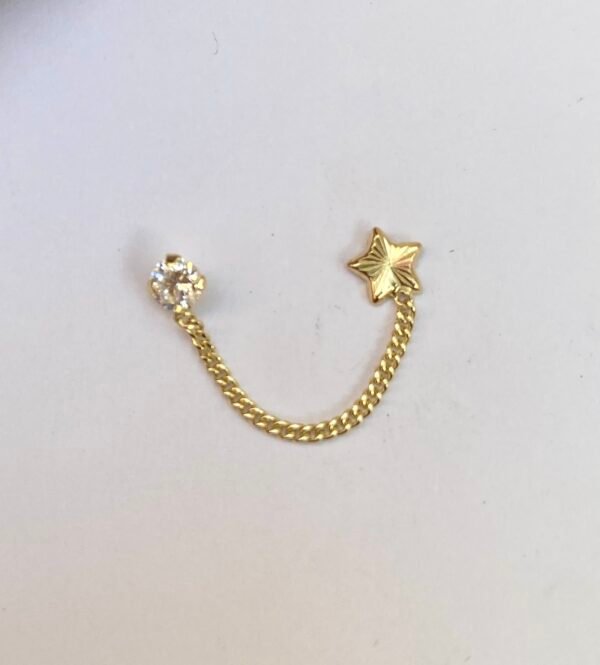 Broquel Estrella cadena Brillo