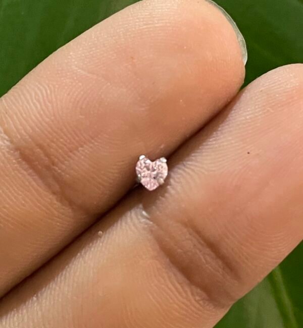 Labret Corazon Rosa