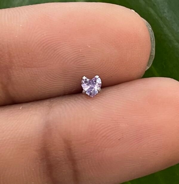 Labret Corazon lila